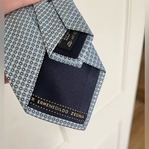 Blue Italian Silk Men’s Tie by Ermenegildo Zegna
